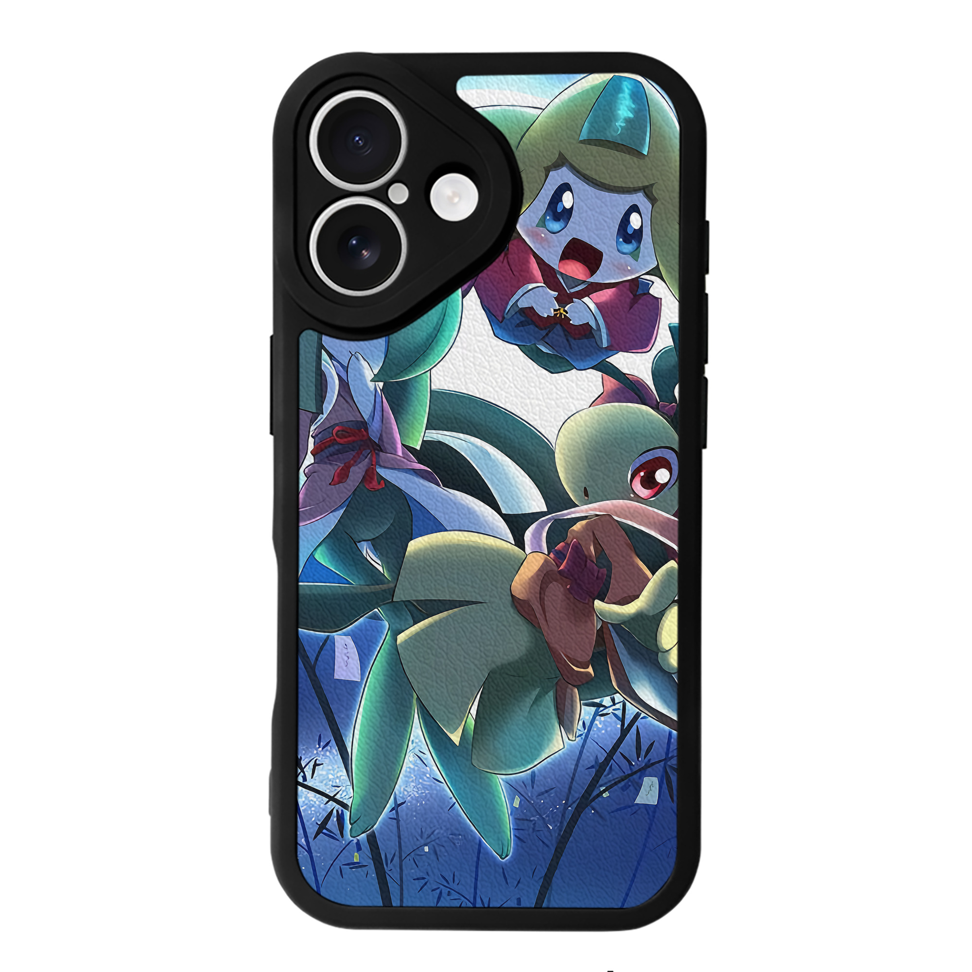 （画像用） ポケットモンスター Pokémon 【iPhone 16シリーズ対応】シリコンスマホケース（レザー調） 材質：シリコン